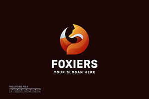 Fox Gradient Colorful Vector Logo, a Branding & Logo Template by yuanesei