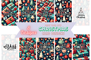 Christmas Card Designs Bundle 4, a Card Template by Jay Major Designs (Thumbnail 1 of 8)