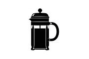 French Press Coffee Silhouettes, a Graphic by hafijul (Thumbnail 6 of 14)