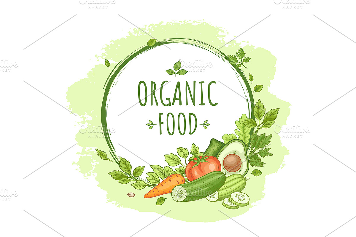 Organic Food and Eco Grocery Kit, a Food Illustration by Artspace (Photo 10 of 11)