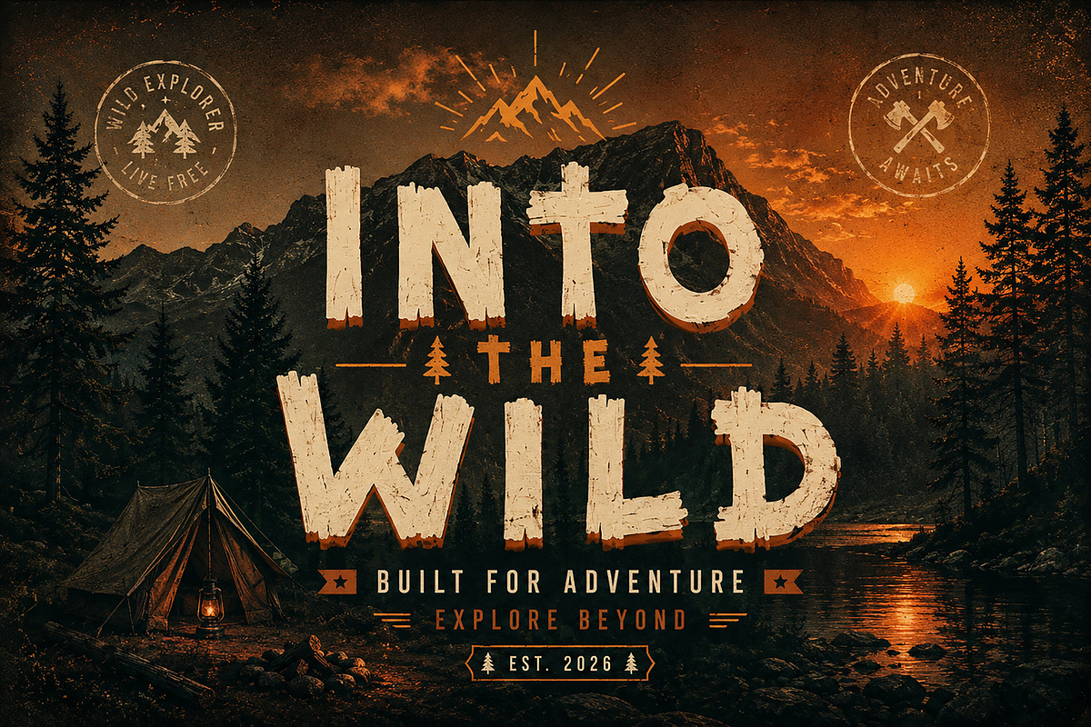 TimberStrike – Display Typeface, a Slab Serif Font by Wow Magic (Photo 3 of 4)