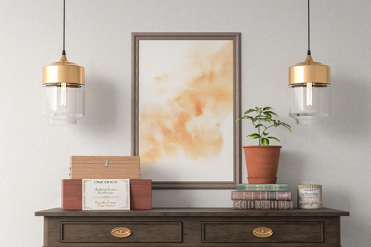 Watercolor abstract autumn set, a Texture Graphic by LeriaArt watercolor (Photo 4 of 5)