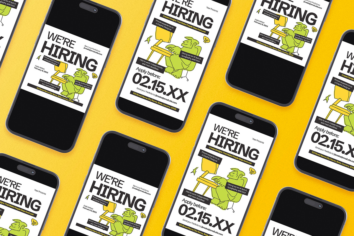 We're Hiring Flyer, a Flyer Template by Aiyari Graphic (Photo 2 of 3)