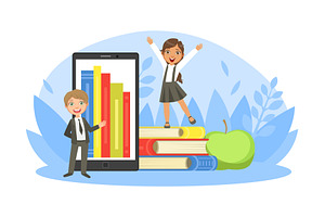 Back to School, Tiny Cute, an Education Illustration by TopVectors