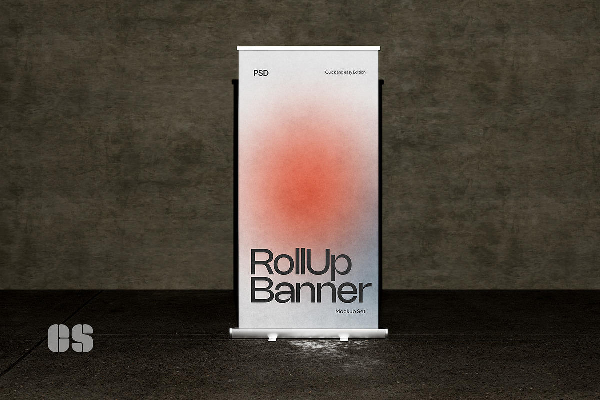 Roll Up Banner Mockup, an Advertising Mockup by Croma Studio (Photo 3 of 4)