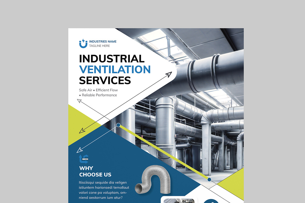 Industrial Ventilation Services, a Flyer Template by MightyDesign (Photo 4 of 8)