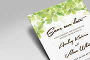 Leaf Wedding Invitation Set, a Card Template by Aarley Kaiven (Thumbnail 5 of 6)
