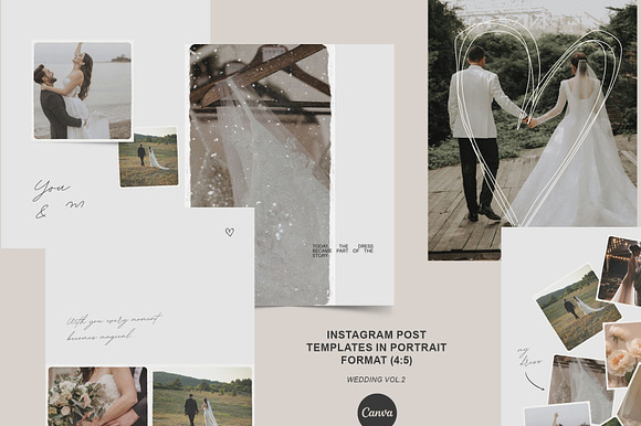 Canva Wedding Instagram Posts - Vol.2 preview 8