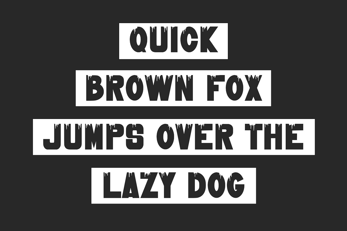 Liqudox Dripping Sans Display Font, a Sans Serif Font by Maulana Creative (Photo 5 of 8)