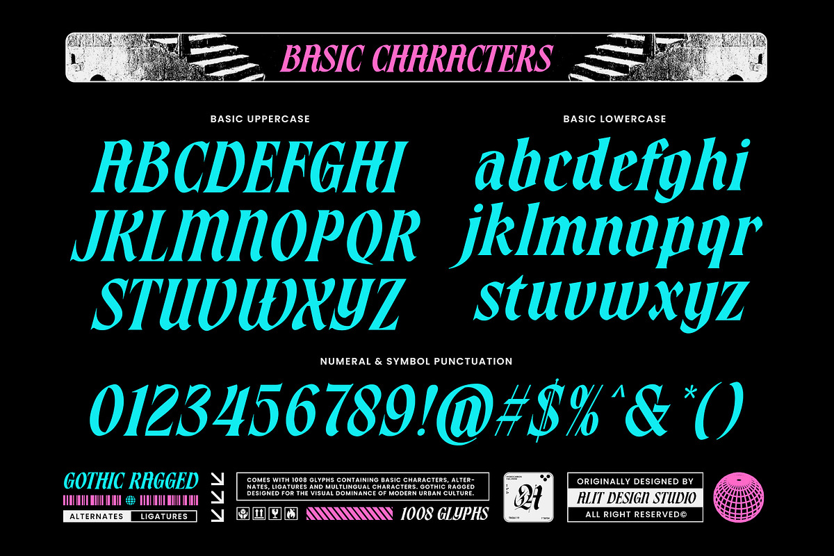 Gothic Ragged Typeface, a Blackletter Font by alit design (Photo 2 of 20)
