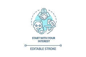 Start with your interest turquoise, an Icon by IMG Visuals