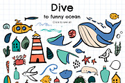Scandinavian Ocean fun ink creator, an Object Graphic by Beauty Drops (Thumbnail 2 of 12)