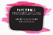 Paper Doll Handlettered Typeface, a Handwritten Font by OnTheSpotStudio (Thumbnail 1 of 2)