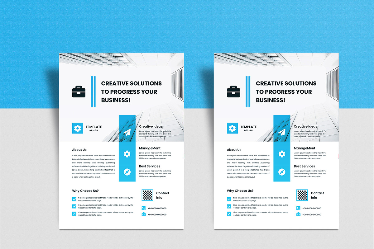 Minimal Clean Business Flyer Design, a Flyer Template by mijli (Photo 8 of 12)