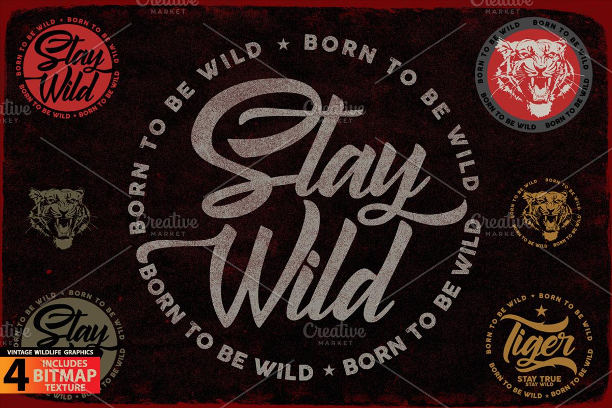STAY WILD - Vector illustration, an Animal Illustration by Artistic & Unique (Photo 7 of 11)