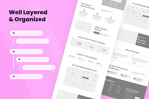 Battery Store Wireframe Website