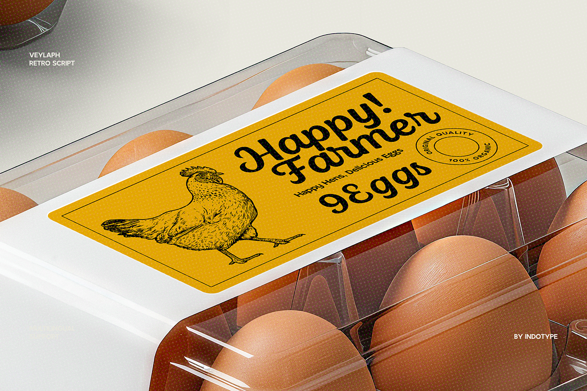 Veylaph - Bold Retro Script Typeface, a Font by Indotype Foundry (Photo 8 of 10)