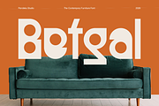 Betgal - Contemporary Furniture Font, a Sans Serif Font by Pandeka Studio (Thumbnail 1 of 9)