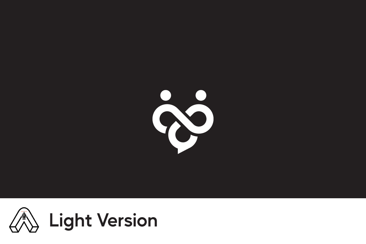 Modern Infinity Chat Logo, a Graphic by arhabib (Photo 2 of 7)
