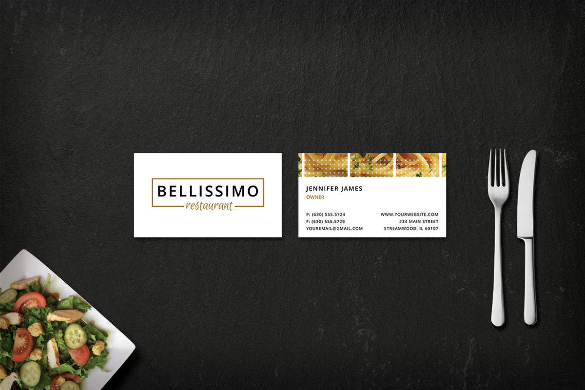 Modern Restaurant Menu (Bellissimo), a Brochure Template by Nathan Knight Design (Photo 5 of 5)