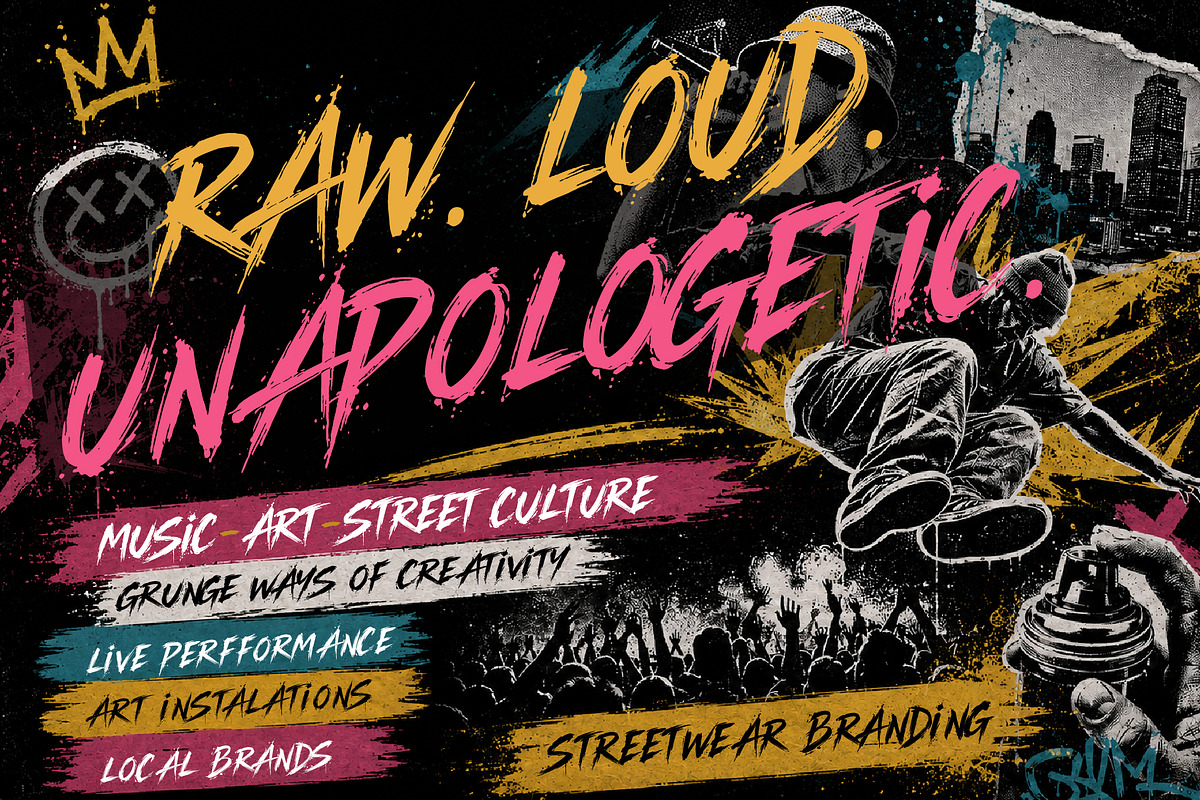 RawBlade - Grunge Display Typeface, a Handwritten Font by HypeWorksCo (Photo 2 of 10)