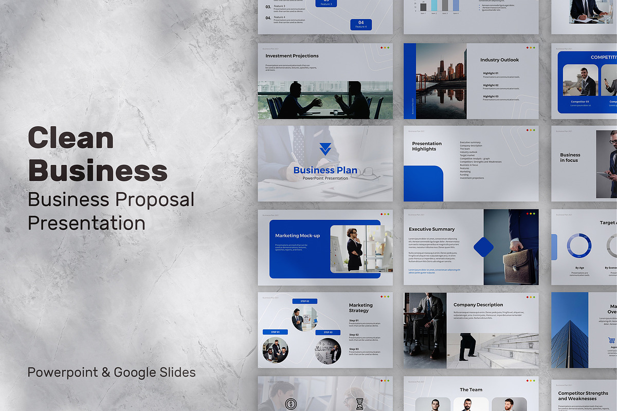 Clean Business Proposal Presentation, a Presentation Template by Birka Studio