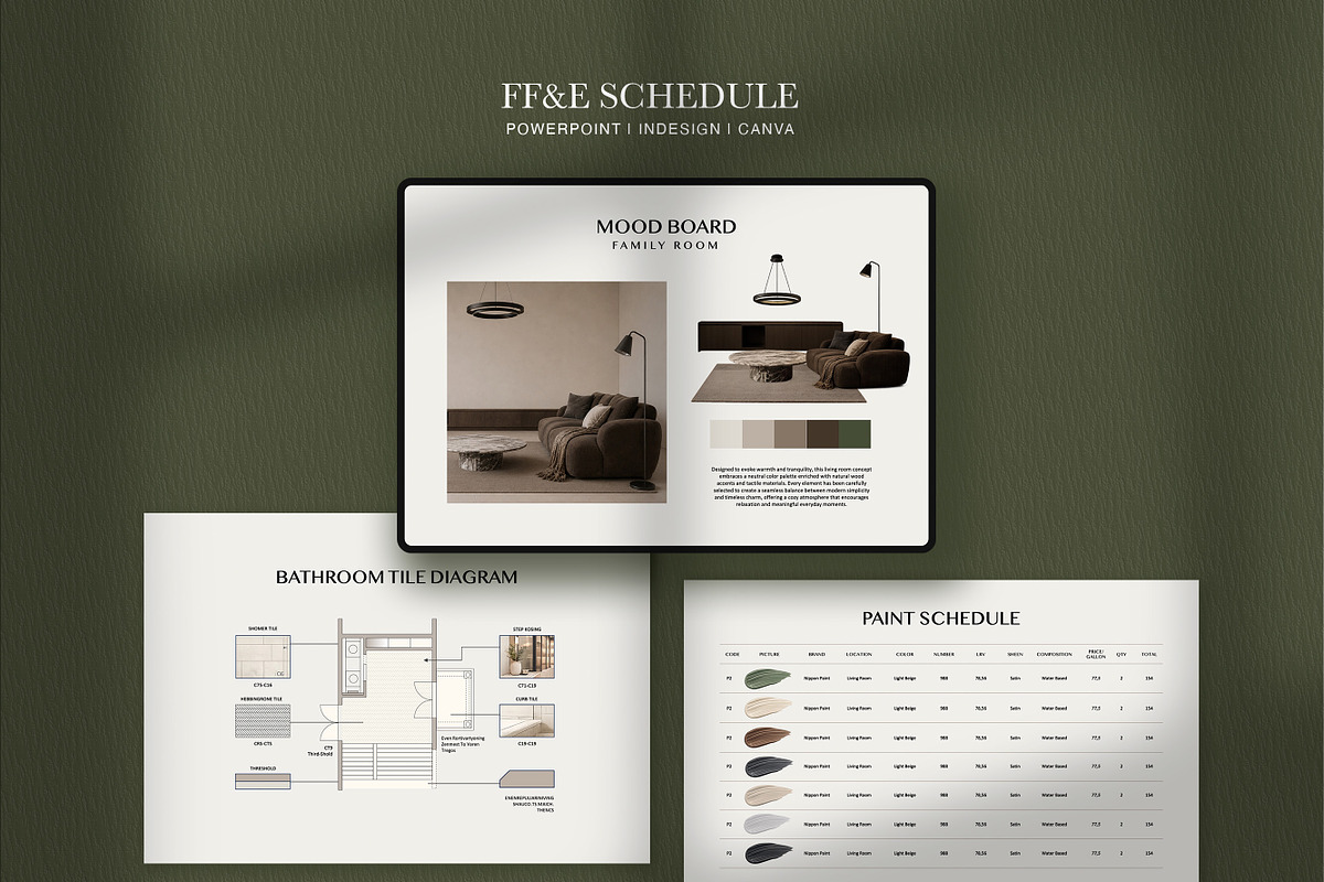 FF&E Schedule Interior Design, a Presentation Template by SKY CREATION (Photo 1 of 7)