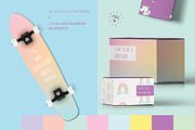 Unicorns & Rainbows Patterns, a Pattern Graphic by Youandigraphics (Thumbnail 2 of 11)