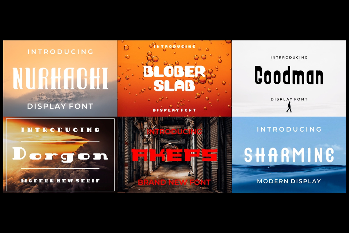 Bundle Font Display, a Font by MaikoHatta