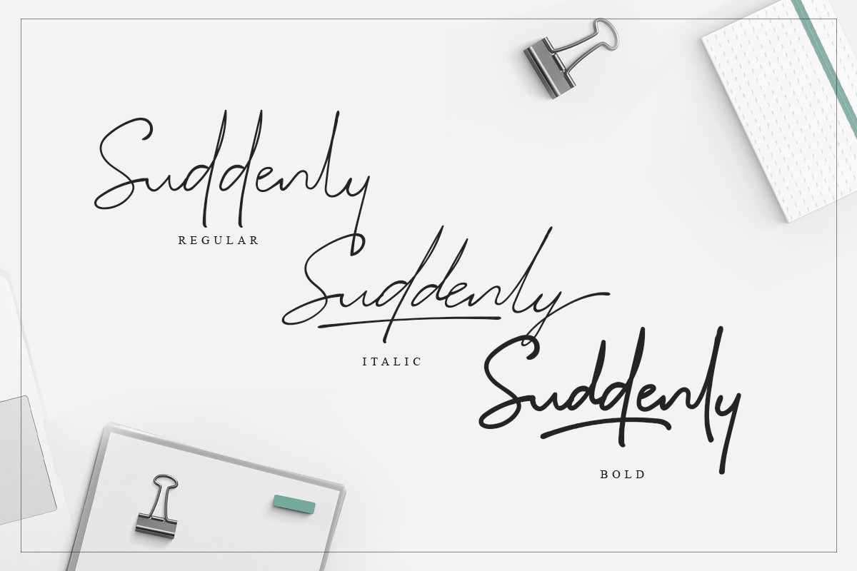 Suddenly - Signature Script preview 2