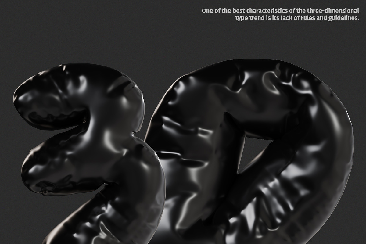 3D Inflated Type - Letters, Numbers, a Graphic by LarysaZabrotskaya