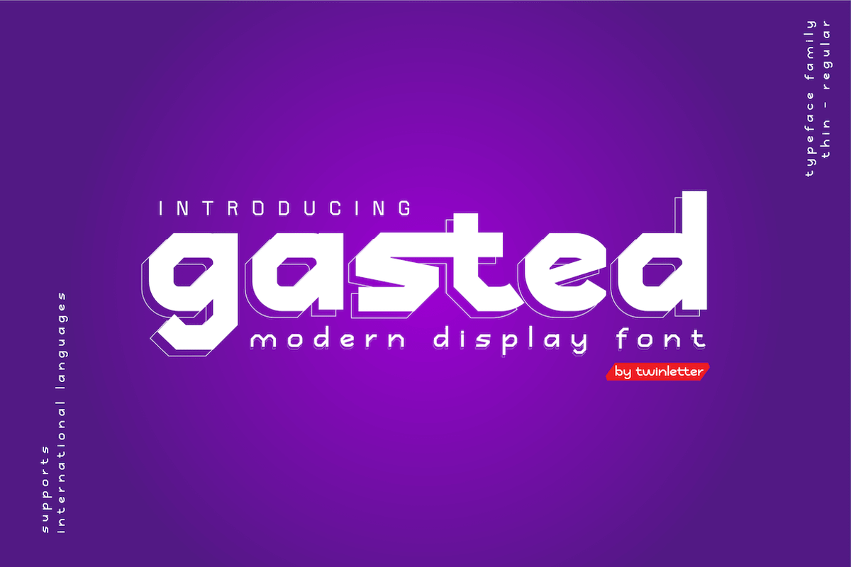 gasted, a Font by twinstd (Photo 1 of 11)