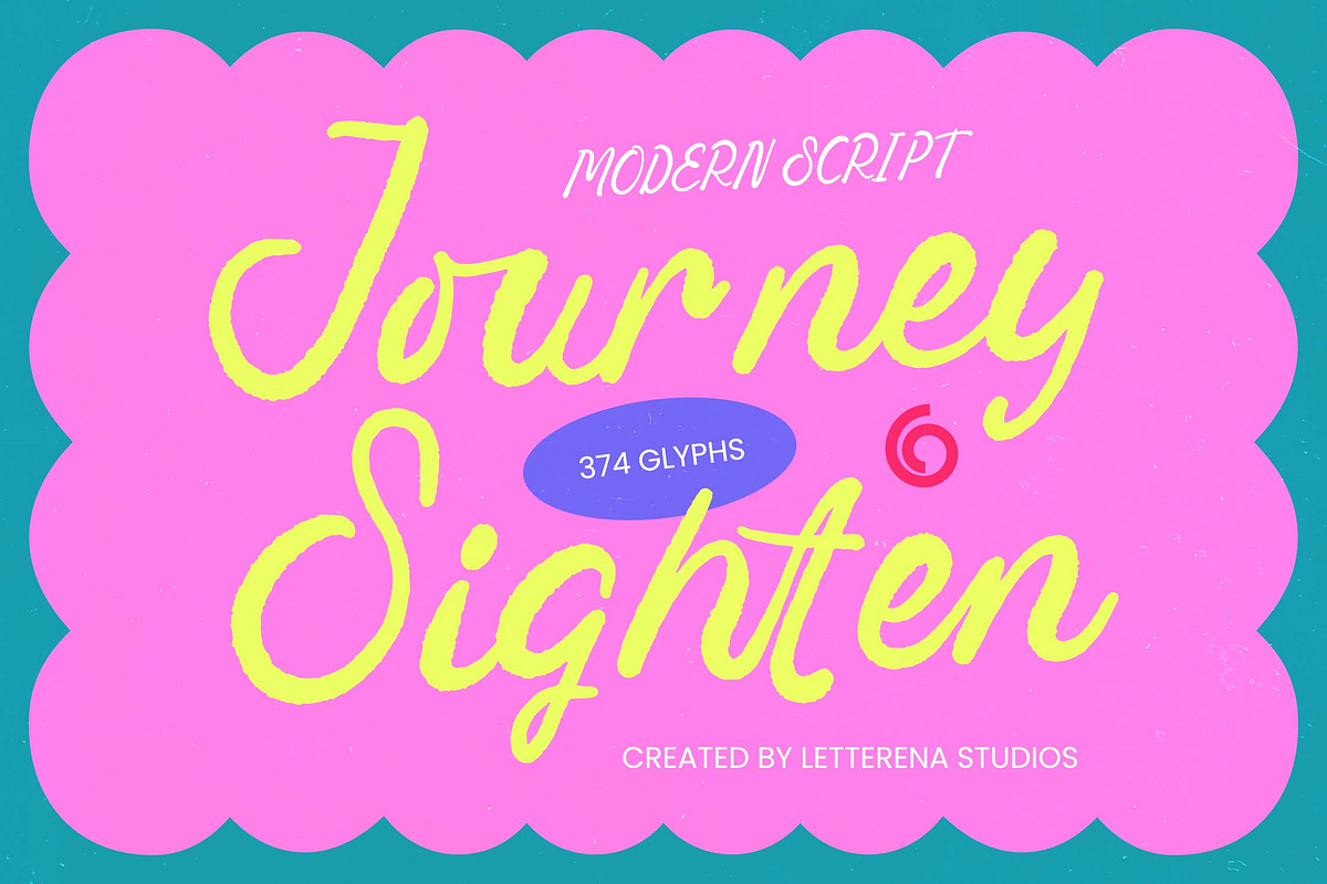Journey Sighten Modern Script, a Script Font by Letterena Studios Script (Photo 1 of 10)