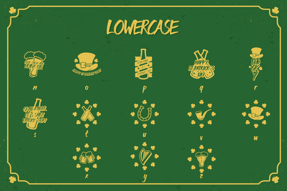 Lucky Irish Dingbats preview 5