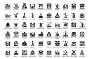 World Landmarks Icons, an Outline Icon by Brickclay (Thumbnail 8 of 8)