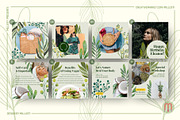 50 Greenery Instagram Canva Template, a Social Media Template by Millusti (Thumbnail 3 of 10)
