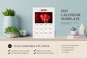 2025 CALENDAR CANVA TEMPLATE, a Stationery Template by The Little Lily Studio (Thumbnail 5 of 5)