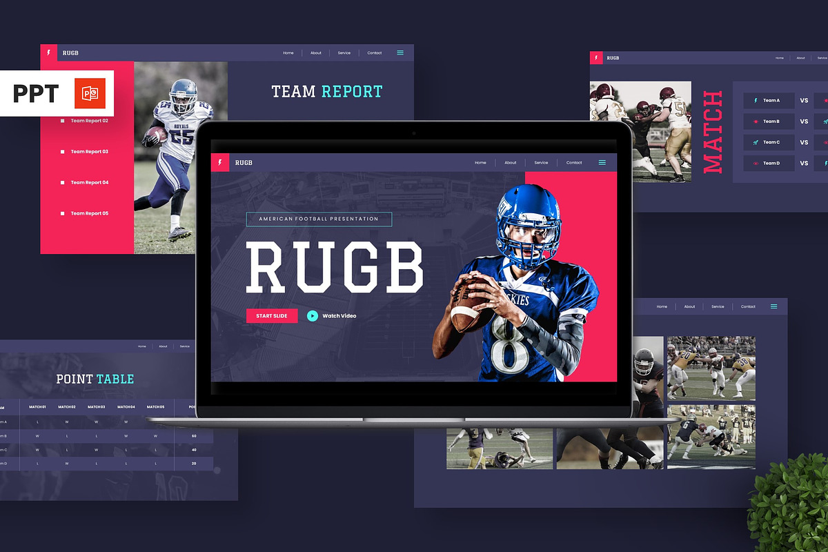 Rugb - Powerpoint Templates, a Presentation Template by Deepslide Studio