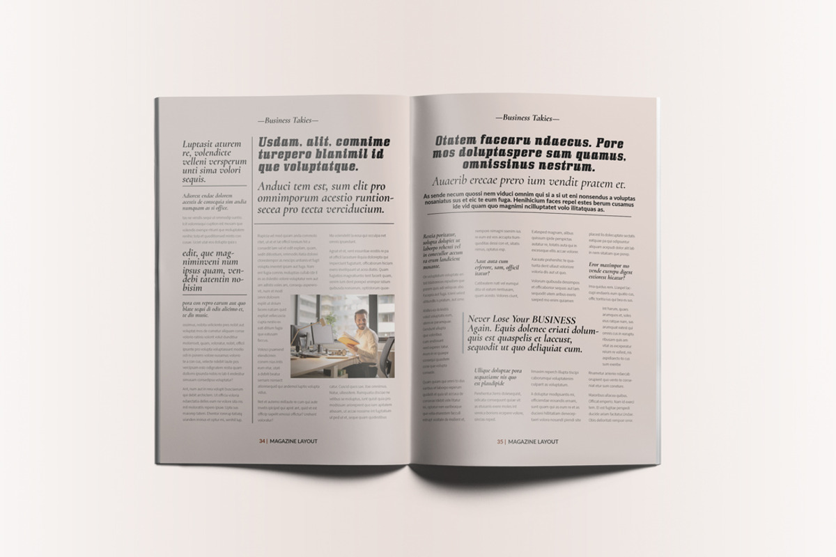 Lifestyle Magazine Layout, a Magazine Template by Swayang (Photo 19 of 22)