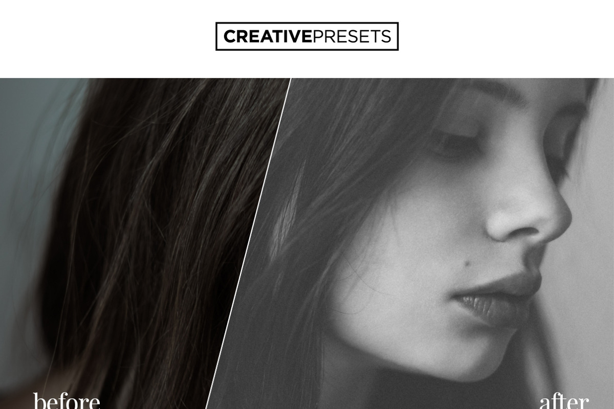 Deep Noir B&W Lightroom Presets preview 6