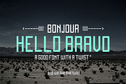 Hello Bravo - Font., a Sans Serif Font by David is Creative (Thumbnail 1 of 5)