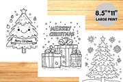 Christmas Coloring Book for Kids, a Seasonal Illustration by LA Design (Thumbnail 4 of 10)