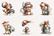 Whimsical Funny Summer Squirrel, a Seasonal Illustration by CreationArt (Thumbnail 4 of 7)