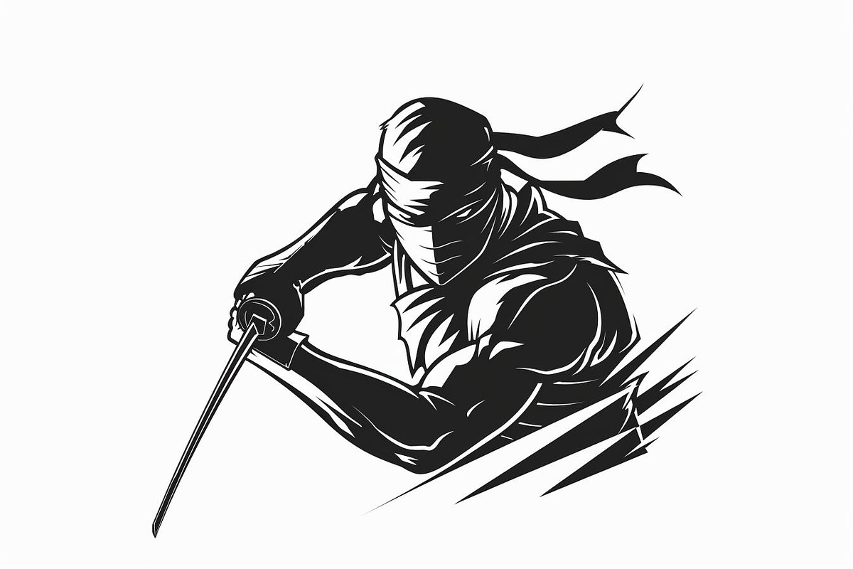 Samurai Ninja Sword Battle, an Illustration by Designs_River (Photo 6 of 10)