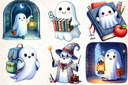 Ghost School Clipart PNG, an Illustration by DreamCafeArt (Thumbnail 5 of 5)