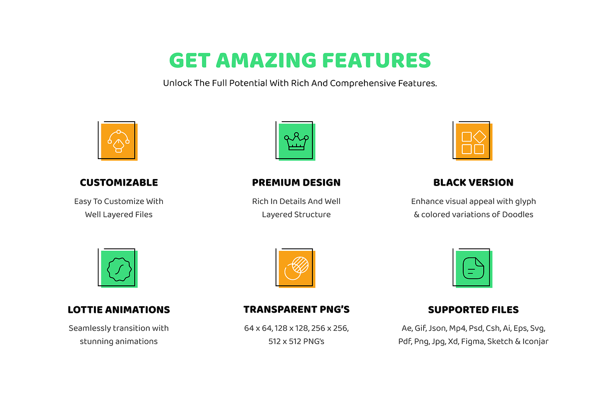 Animated Pumpkin Doodle Icons, a Duotone Icon by Vectors Market (Photo 2 of 9)