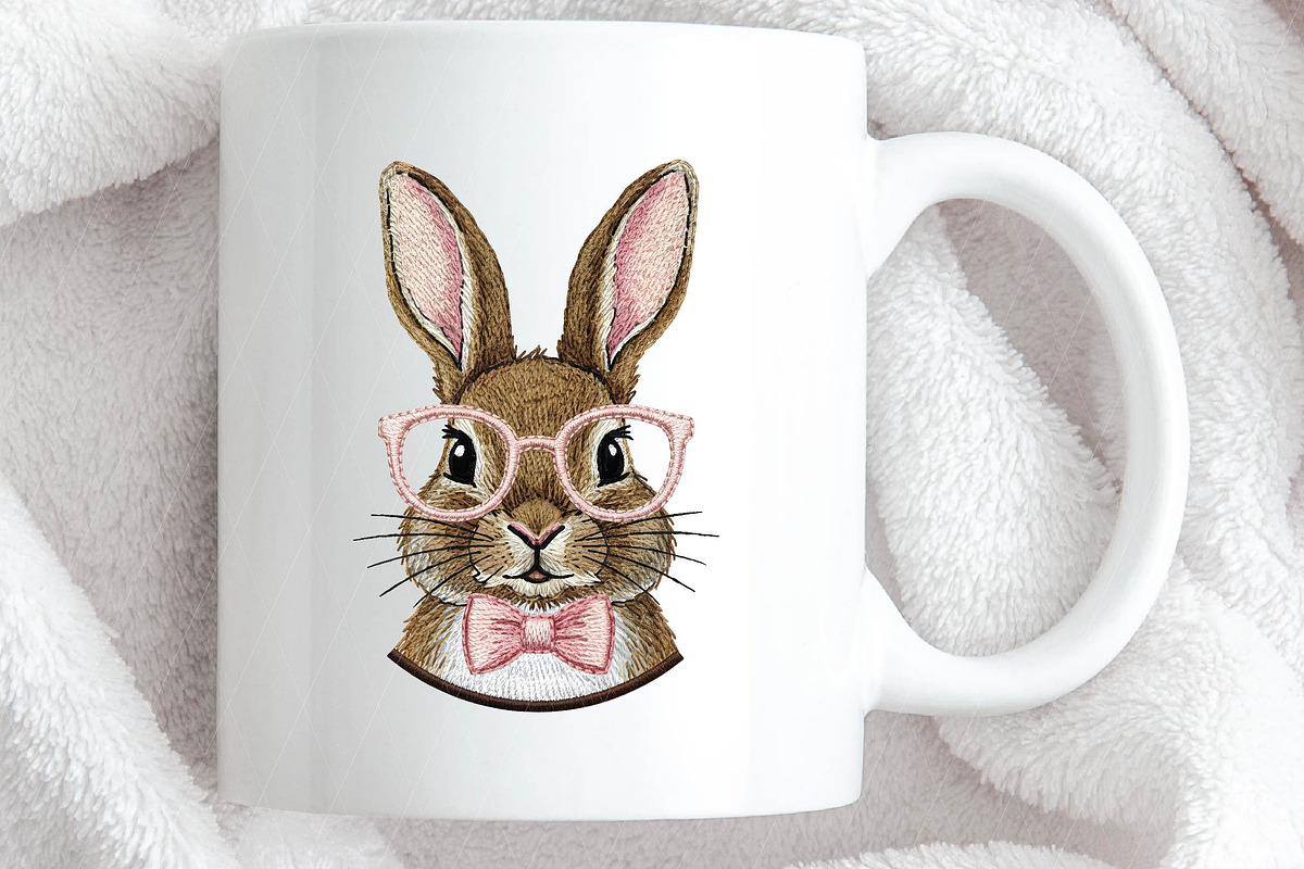 Retro Easter Bunny PNG, Happy Easter, an Illustration by DreamPrint404 (Photo 4 of 6)