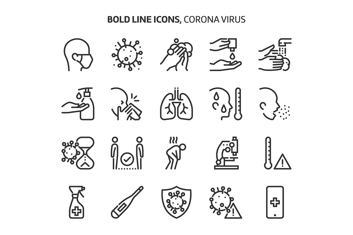 Bold Line Icons, an Outline Icon by Howcolour (Photo 18 of 151)