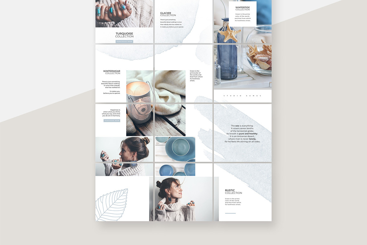 Alder Instagram Puzzle Template, a Social Media Template by Studio Sumac (Photo 4 of 5)