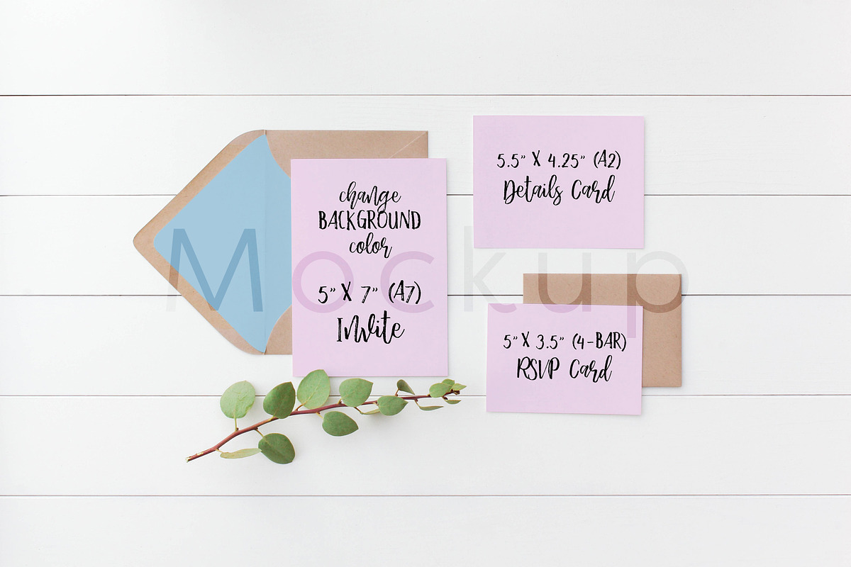 Wedding Suite Mockup - Manzanita S2, a Print Template by ILLONA GRAPHICS (Photo 5 of 5)